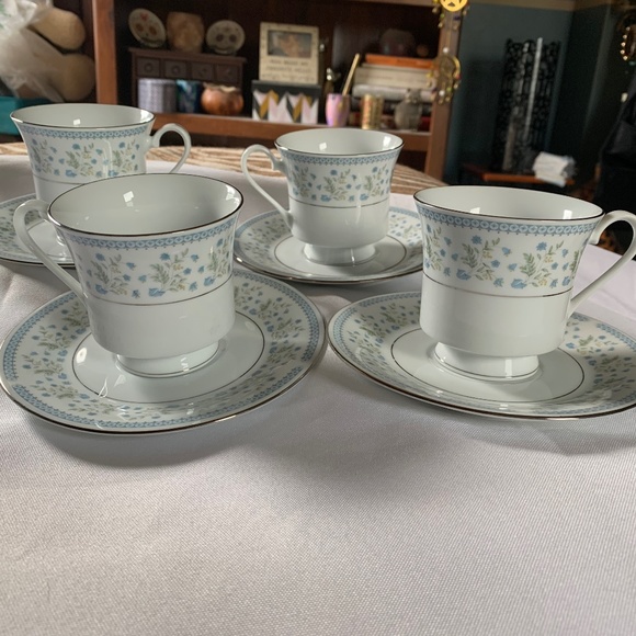 Crown Ming Kitchen Vintage Crown Ming Fine China 4 Teacups With